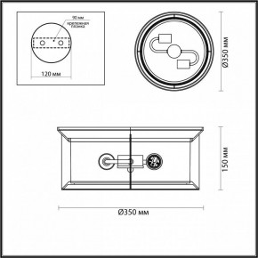 Накладной светильник Odeon Light Mavret 4961/2C в Агрызе - agryz.mebel24.online | фото 3