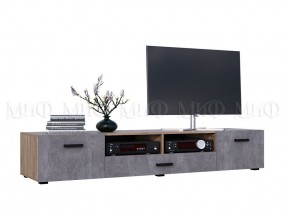 Нэнси New Тумба ТВ ЛДСП (2дв.+1ящ.) Бетон светлый/Сонома в Агрызе - agryz.mebel24.online | фото