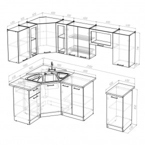 ОЛЬГА Кухонный гарнитур Оптима 1 (1300*2500 мм) в Агрызе - agryz.mebel24.online | фото 2