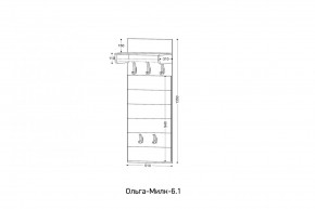 ОЛЬГА-МИЛК 6.1 Вешало настенное в Агрызе - agryz.mebel24.online | фото 2