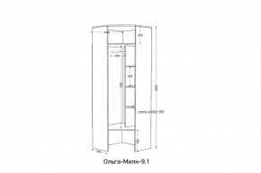 ОЛЬГА-МИЛК 9.1 Шкаф угловой без зеркала в Агрызе - agryz.mebel24.online | фото 2