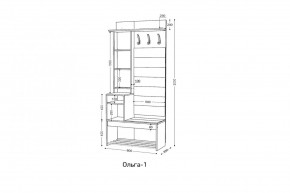 ОЛЬГА Прихожая (модульная) в Агрызе - agryz.mebel24.online | фото 3