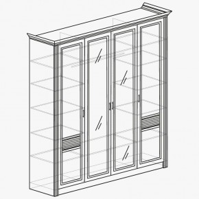 ОРЛЕАН Спальный гарнитур (модульный) ясень белый в Агрызе - agryz.mebel24.online | фото 5