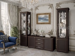 ПАРМА Гостиная Пенал стекло (Венге) в Агрызе - agryz.mebel24.online | фото 3