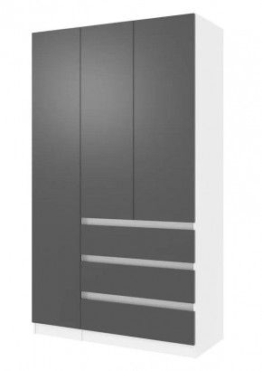 Парус Шкаф 3-х ств. 1200 (Белый/Графит) в Агрызе - agryz.mebel24.online | фото