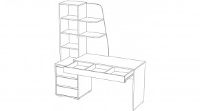 ПИФАГОР Стол компьютерный (дуб вотан/кашемир) в Агрызе - agryz.mebel24.online | фото 3