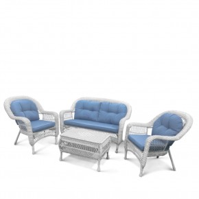 Плетеный комплект для отдыха из искусственного ротанга  LV-520 White/Blue в Агрызе - agryz.mebel24.online | фото 2