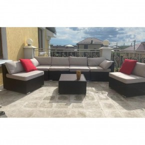 Плетеный модульный комплект YR822D Brown/Beige в Агрызе - agryz.mebel24.online | фото 1