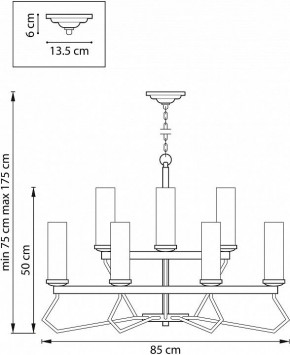 Подвесная люстра Lightstar Flume 723125 в Агрызе - agryz.mebel24.online | фото 3