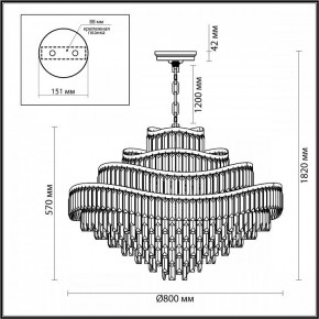 Подвесная люстра Odeon Light Wayta 5073/25 в Агрызе - agryz.mebel24.online | фото 5