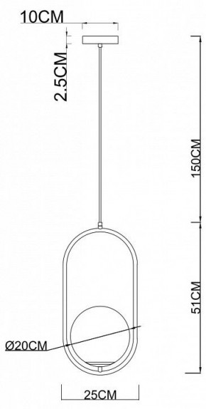 Подвесной светильник Arte Lamp Matisse A7746SP-1AB в Агрызе - agryz.mebel24.online | фото 3
