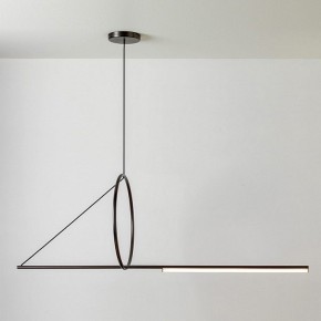 Подвесной светильник Imperiumloft Suspension Cercle Et Trait – Graphite Satine 40.1282-0 в Агрызе - agryz.mebel24.online | фото
