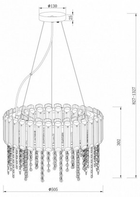 Подвесной светильник Maytoni Hail MOD097PL-06CH в Агрызе - agryz.mebel24.online | фото 4