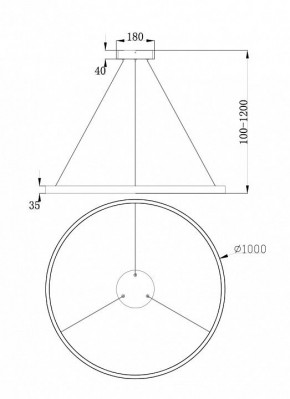 Подвесной светильник Maytoni Rim MOD058PL-L54BS4K в Агрызе - agryz.mebel24.online | фото 4