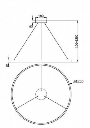 Подвесной светильник Maytoni Rim MOD058PL-L65BSK в Агрызе - agryz.mebel24.online | фото 4
