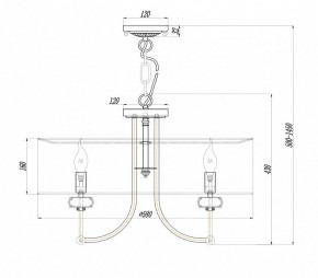 Подвесной светильник Maytoni Roma ARM006PL-06G в Агрызе - agryz.mebel24.online | фото 3