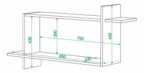 Полка книжная Домино нельсон ПК-16 в Агрызе - agryz.mebel24.online | фото 2