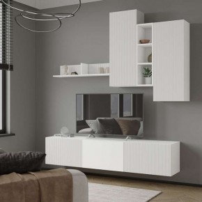 Полка навесная Сириния белый/МДФ белый снег в Агрызе - agryz.mebel24.online | фото 2