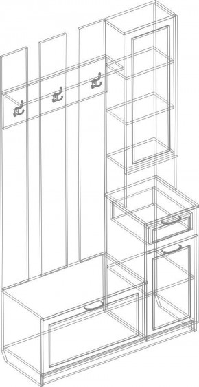 Прихожая Александрия (модульная) в Агрызе - agryz.mebel24.online | фото 5