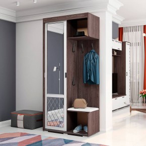Прихожая Варда (ясень тёмный/белый) в Агрызе - agryz.mebel24.online | фото 1