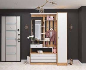 Прихожая Ямайка Дуб крафт золотой/Белый в Агрызе - agryz.mebel24.online | фото