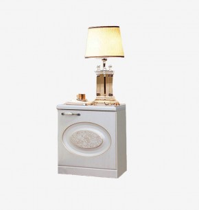 Прованс-2 Тумба прикроватная Левая (Бежевый/Текстура белая платиной золото) в Агрызе - agryz.mebel24.online | фото 1