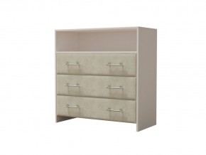 PROxSON Комод Varna (ЛДСП Белая+ткань Белый/Savana Milk (молочный)) 90x40 в Агрызе - agryz.mebel24.online | фото 2