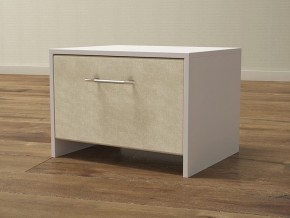 PROxSON Тумба Varna (ЛДСП Белая+ткань Белый/Savana Milk (молочный)) 51x40 в Агрызе - agryz.mebel24.online | фото 1