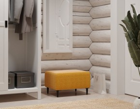 Пуф Киркас жёлто-оранжевый, ткань рогожка в Агрызе - agryz.mebel24.online | фото 4