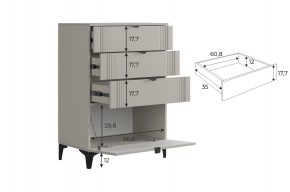 РИЧ Гостиная (модульная) кашемир в Агрызе - agryz.mebel24.online | фото 6