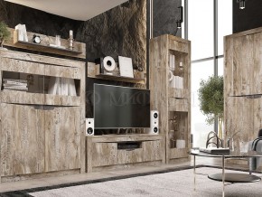 Ривьера Шкаф 2-х створчатый с полками (Дуб Юкон-Бетон темный) в Агрызе - agryz.mebel24.online | фото 3