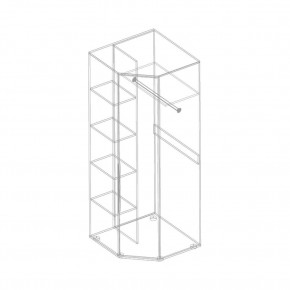 Шкаф 1-ств. угловой "Лео" в Агрызе - agryz.mebel24.online | фото 3