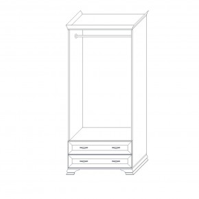 Шкаф 2-х дверный (корпус) Сиена в Агрызе - agryz.mebel24.online | фото 5