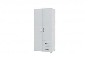 Шкаф 2-х створчатый с ящиками VICTOR (Белый) в Агрызе - agryz.mebel24.online | фото 1