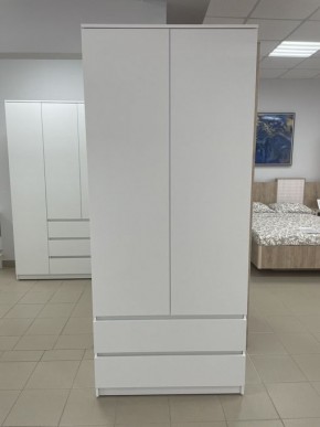 Шкаф 2-ств. с 2 ящиками "Бьянко" в Агрызе - agryz.mebel24.online | фото 3