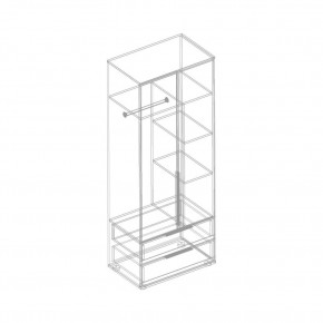 Шкаф 2-ств. с 2 ящиками "Лео" в Агрызе - agryz.mebel24.online | фото 3