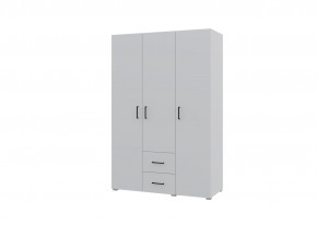 Шкаф 3-х створчатый с ящиками VICTOR (Белый) в Агрызе - agryz.mebel24.online | фото 1