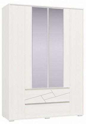 АДЕЛИНА Шкаф 4-х дверный с 2-мя ящ (рамух белый) в Агрызе - agryz.mebel24.online | фото