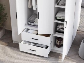 Шкаф 4-х створчатый Титан (белый) в Агрызе - agryz.mebel24.online | фото 3