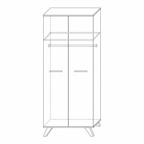 Шкаф для одежды 800 Вега Скандинавия в Агрызе - agryz.mebel24.online | фото 7