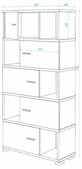 Шкаф комбинированный Домино СБ-30/5 в Агрызе - agryz.mebel24.online | фото 2