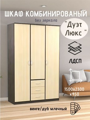 Шкаф комбинированный Дуэт Люкс без зеркала в Агрызе - agryz.mebel24.online | фото