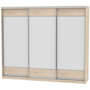 Шкаф-купе B-220х270х60-3 "Белла" (D8D8D8) в Агрызе - agryz.mebel24.online | фото