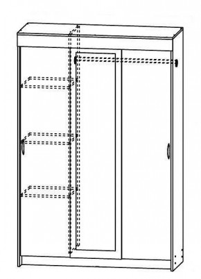 Шкаф-купе Бассо 1300 (Венге/Дуб белфорд) в Агрызе - agryz.mebel24.online | фото 2