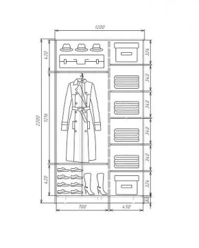 Шкаф-купе ХИТ 22-4-12-22 (420) в Агрызе - agryz.mebel24.online | фото 5