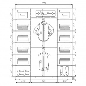 Шкаф-купе ХИТ 22-4-20/2-151 (420) в Агрызе - agryz.mebel24.online | фото 2