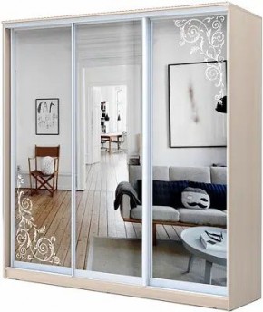 Шкаф-купе ХИТ 22-4-20-656 ОРНАМЕНТ в Агрызе - agryz.mebel24.online | фото