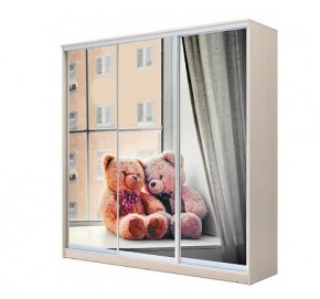 Шкаф-купе ХИТ 22-4-20-777 МИШКИ НА ОКНЕ в Агрызе - agryz.mebel24.online | фото