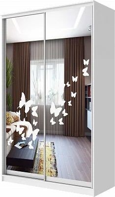 Шкаф-купе ХИТ 24-14-66 БАБОЧКИ в Агрызе - agryz.mebel24.online | фото