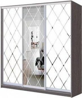 Шкаф-купе ХИТ 24-20/2-666 РОМБ БОЛЬШОЙ МАТОВЫЙ в Агрызе - agryz.mebel24.online | фото